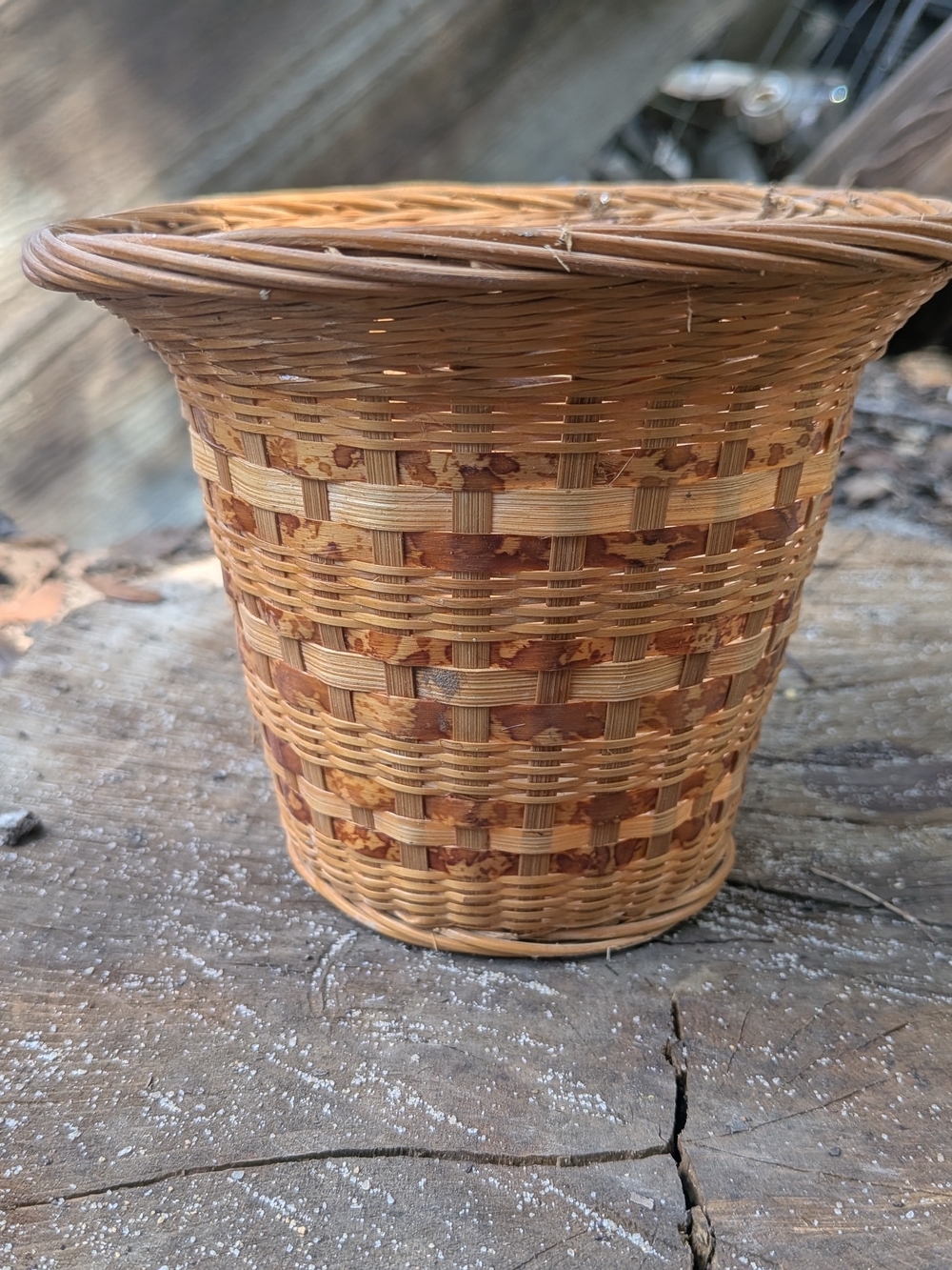 Woven Decorative Storage Basket - Natural Brown